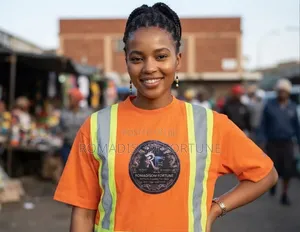 1 of 1 Romadisom Custom Orange Polo Reflective Safety Vest Combo