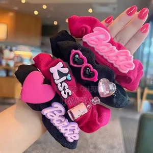 Cute Fluffy Scrunching Set Barbie Hair Ties Fashion Hair Band