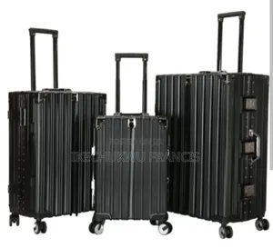 Black Aluminium Luggage Set