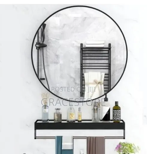 Gold Mirror With Shelf