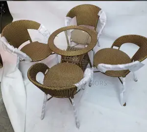 4 Seater Rattan Outdoor Dining