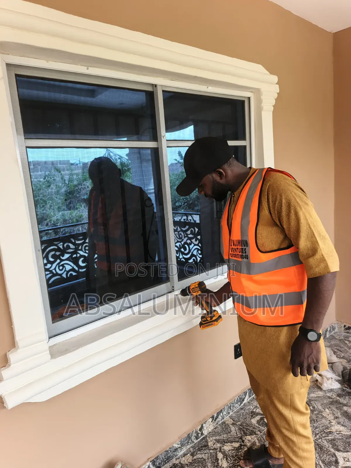 Aluminium Sliding Window With Fixed Net