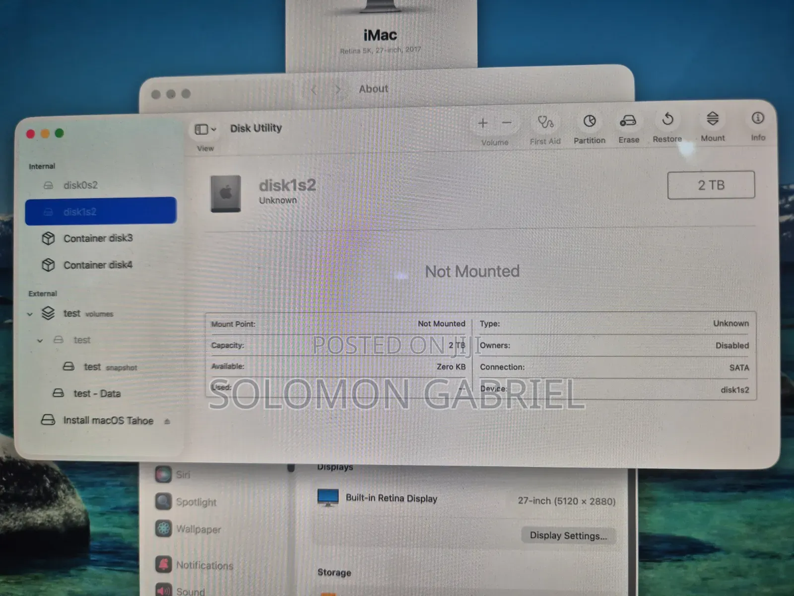 Desktop Computer Apple iMac 16GB Intel Core i7 SSHD (Hybrid) 2T