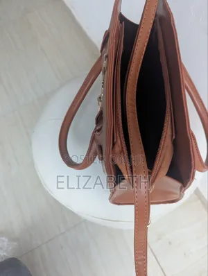 Brand New Classy Croc-Embossed Structured Handbag