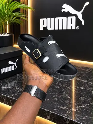 Puma Suede Buckle Mule Slippers