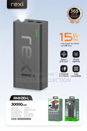 Rexi Power Bank(30000mAh) - 15W Fast Charge