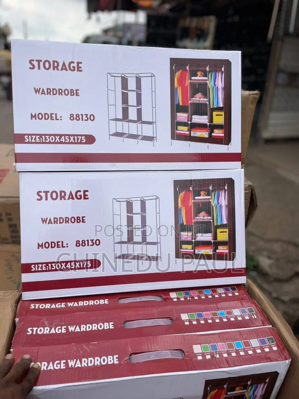 3-Column Big Size Wardrobe