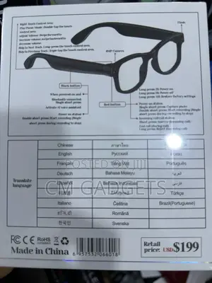 Ai Smart Glasses 8-Megapixels