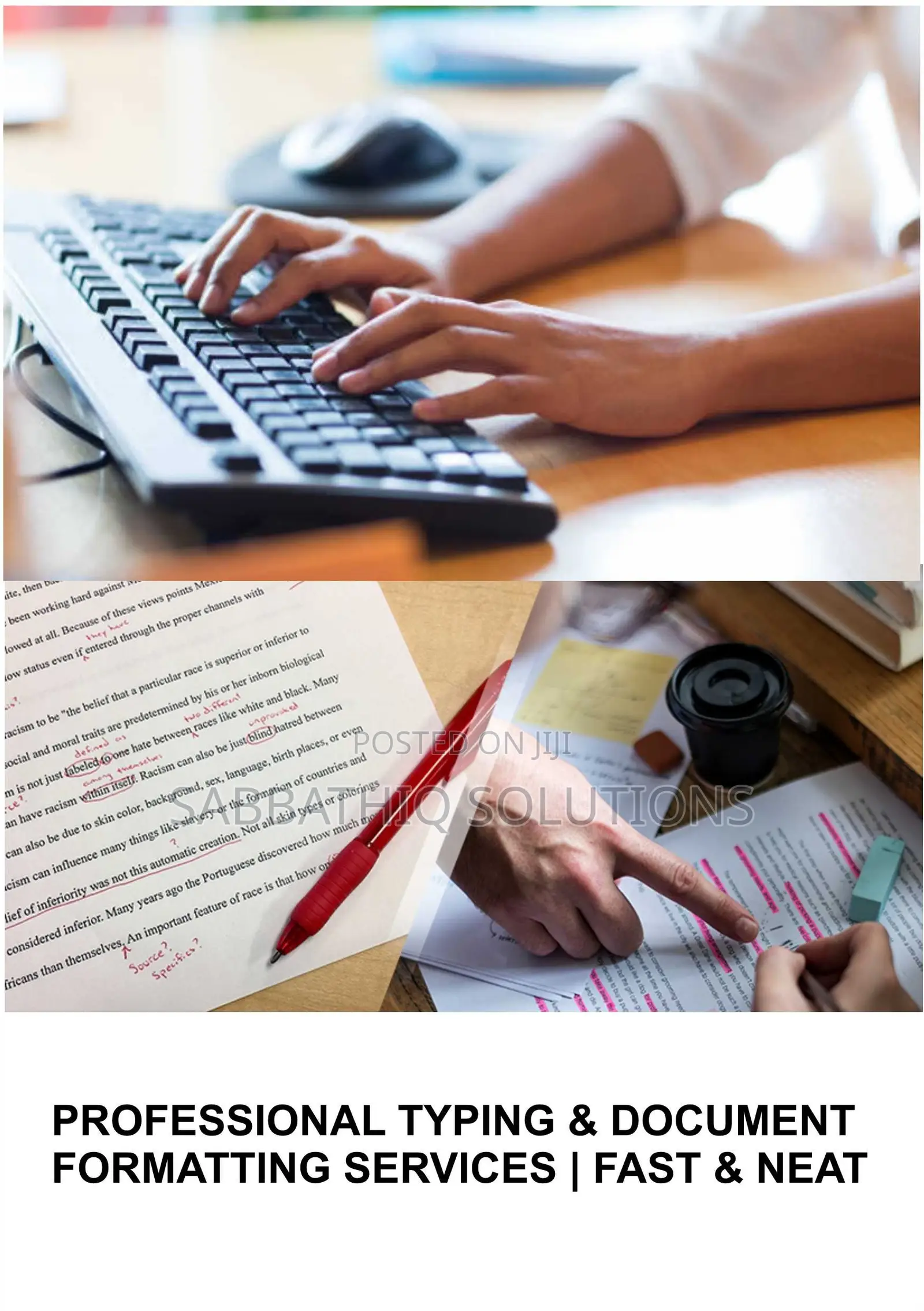 Professional Typing + Document Formatting Services | Fast Neat
