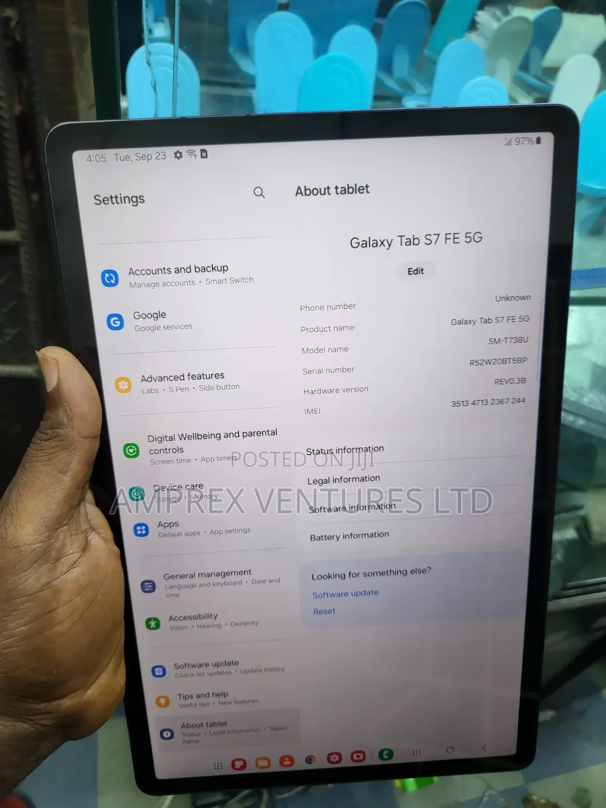 Samsung Galaxy Tab S7 FE 64 GB Gray