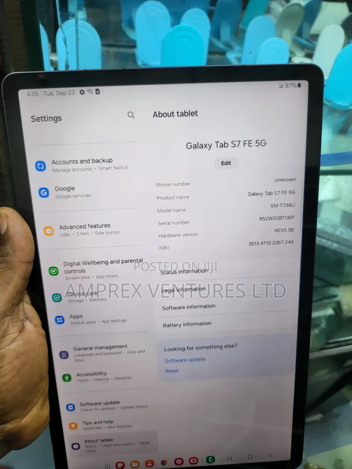 Samsung Galaxy Tab S7 FE 64 GB Gray