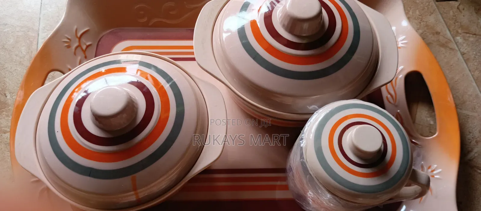4in1 Serving Tray, Bowl and Cup With Cover