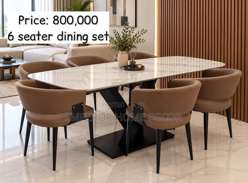 Modern 6 Seater Luxury Dining Set