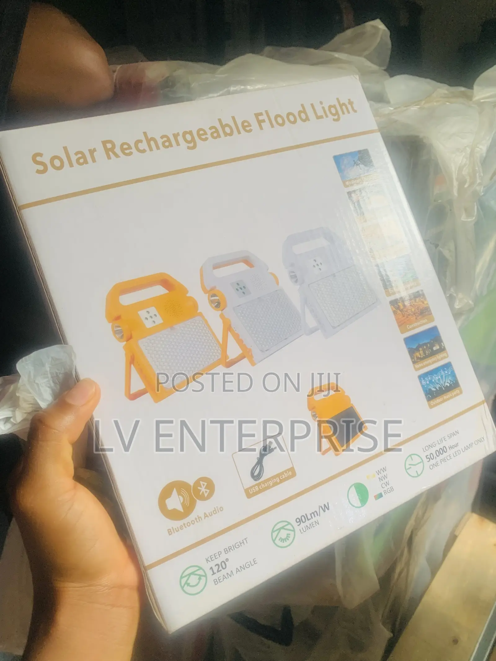 Solar Rechargeable Flood Light