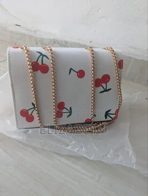 Brand New Trendy Cherry Print Chain Flap Bags- Real Pictures