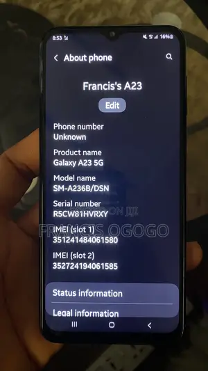 Samsung Galaxy A23 5G 64 GB Black