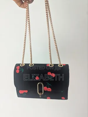 Brand New Trendy Cherry Print Chain Flap Bags- Real Pictures