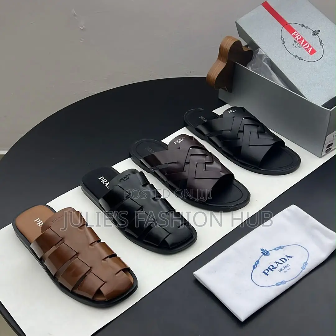 Prada Palm Slippers