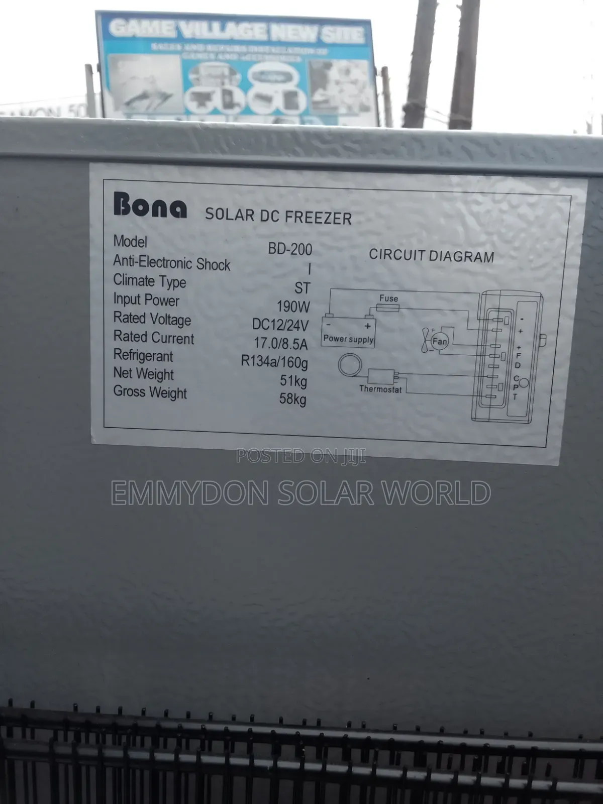 BONA DC Solar Freezer 200L Standing