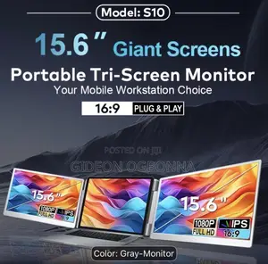 15.6-Inch Extra Large Tri-Screen Laptop Screen Extender Monitor