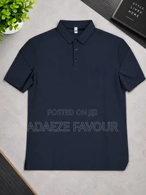 Men’s Grey Short-Sleeve Polo Shirt – Casual Classic Fit And