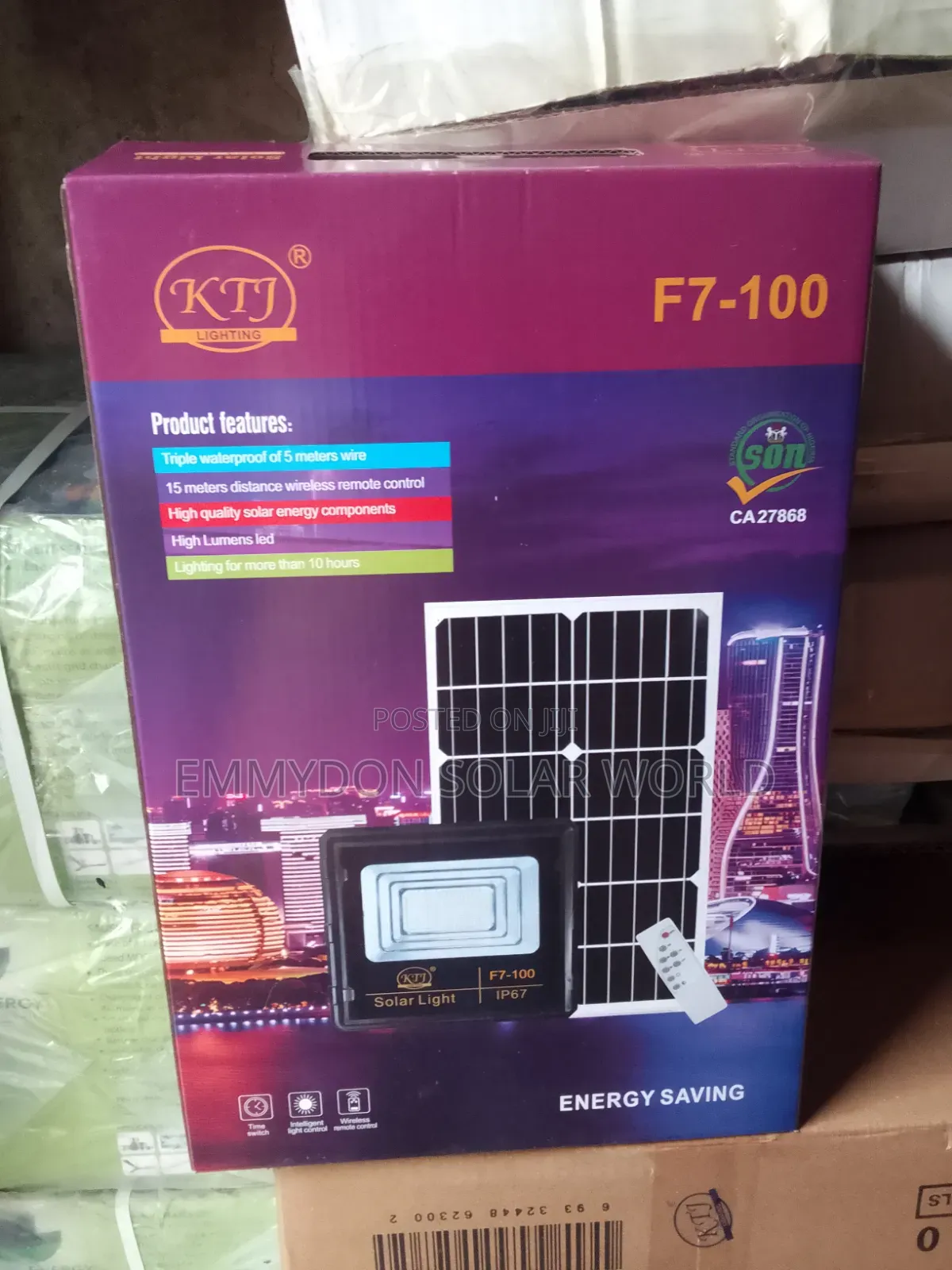 KTJ Solar Flood Lights F7-100