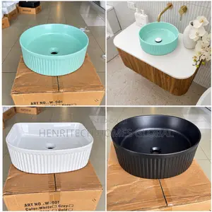 Premium Counter Top Basins in Matt Black,White(Price Differs on Color)