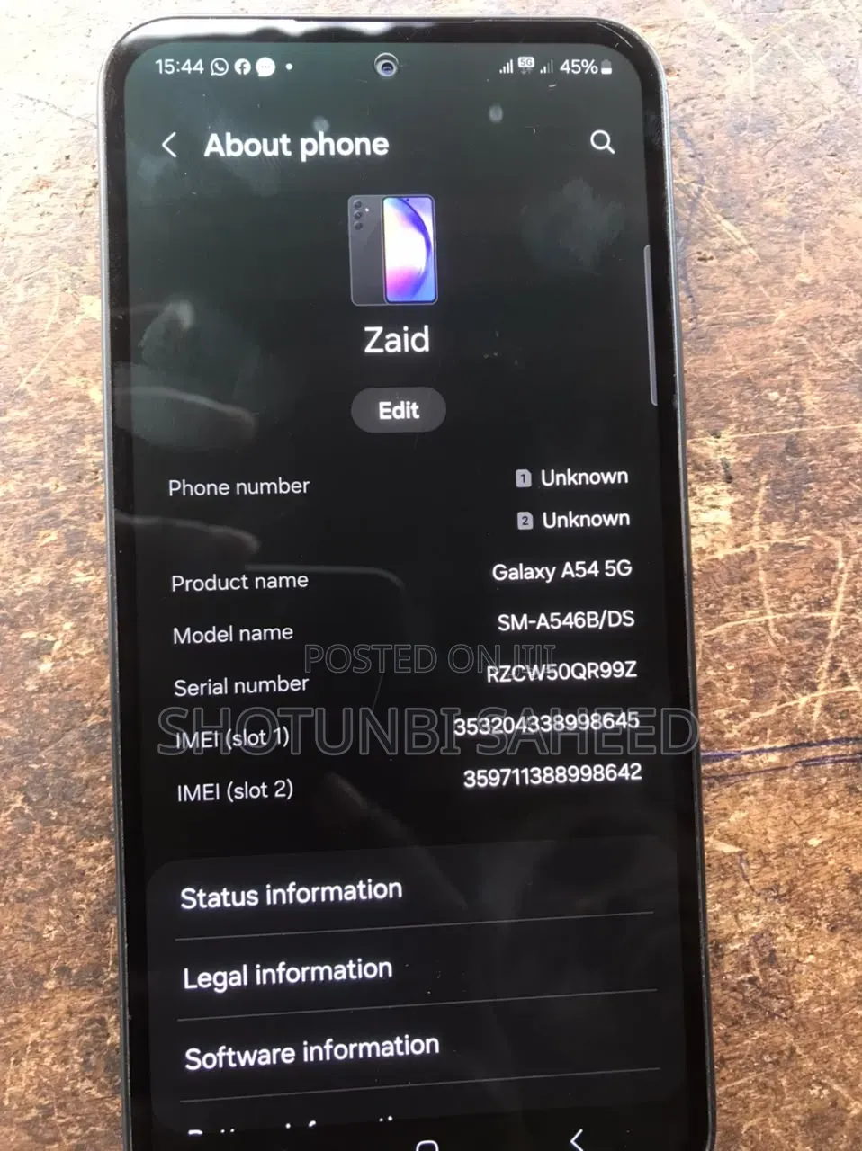 Samsung Galaxy A54 5G 128 GB Black