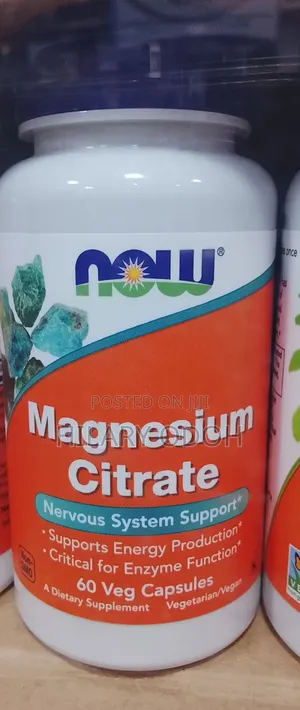 Now Magnesium Citrate 120 Capsules