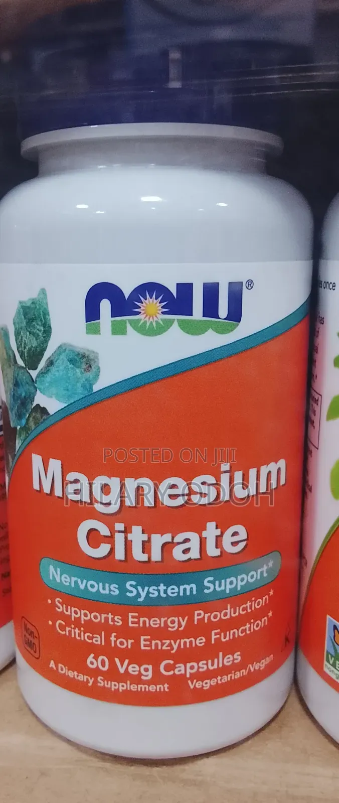 Now Magnesium Citrate 120 Capsules