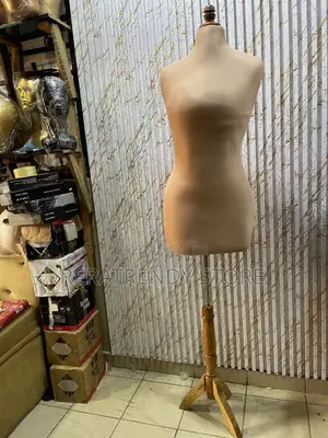 Pinnable Dressform With Wooden Tripod Stand