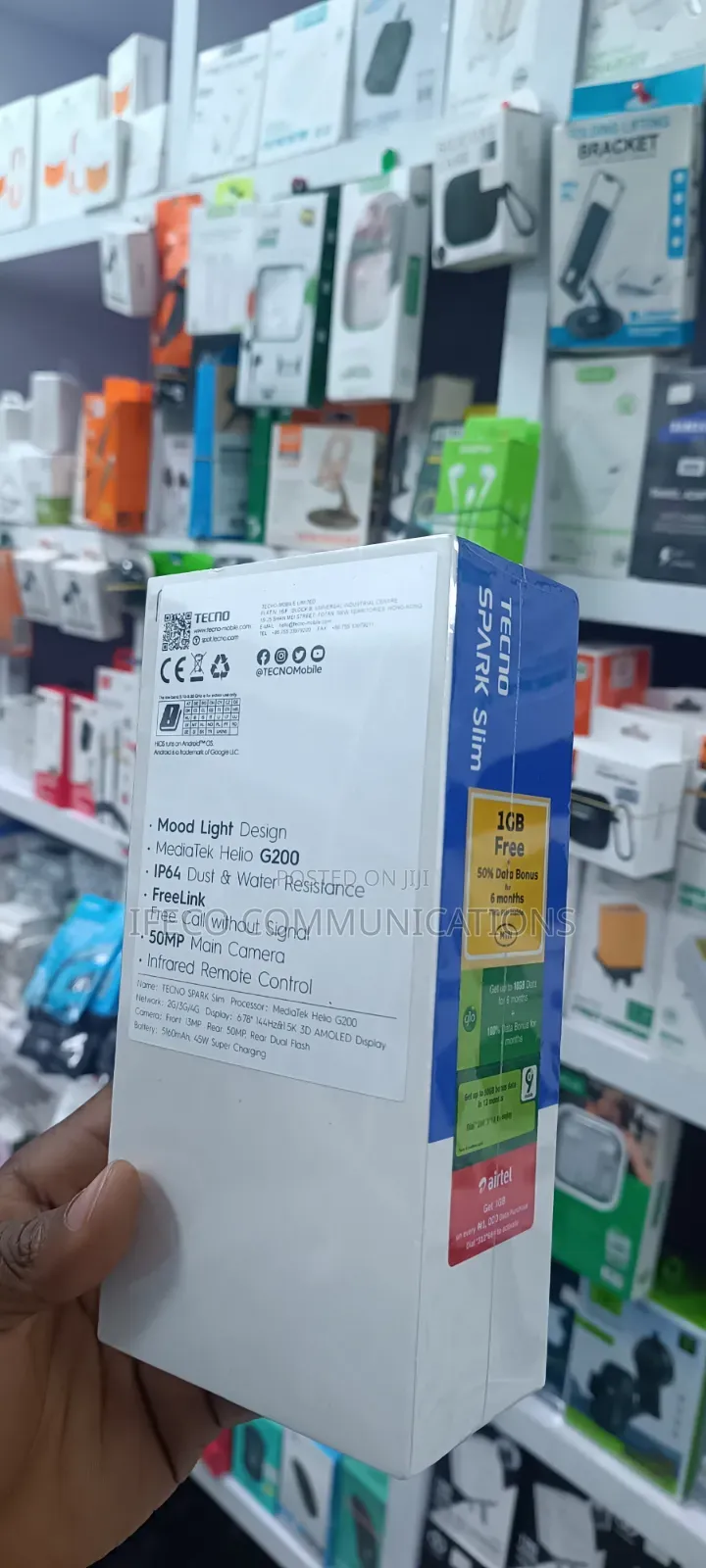 New Tecno Spark Slim 256 GB Gray