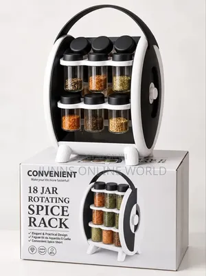 18 Jar Rotating Spice Rack