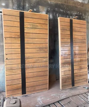 Fabricated Real Mahogany Timber Security Doors