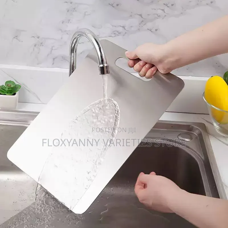 Double Sided Stainless Steel Chopping Board