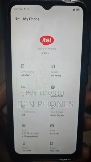 Itel A50C 32 GB Blue
