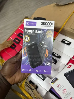 Surev 20000mah 
Super Fast Charging Powerbank