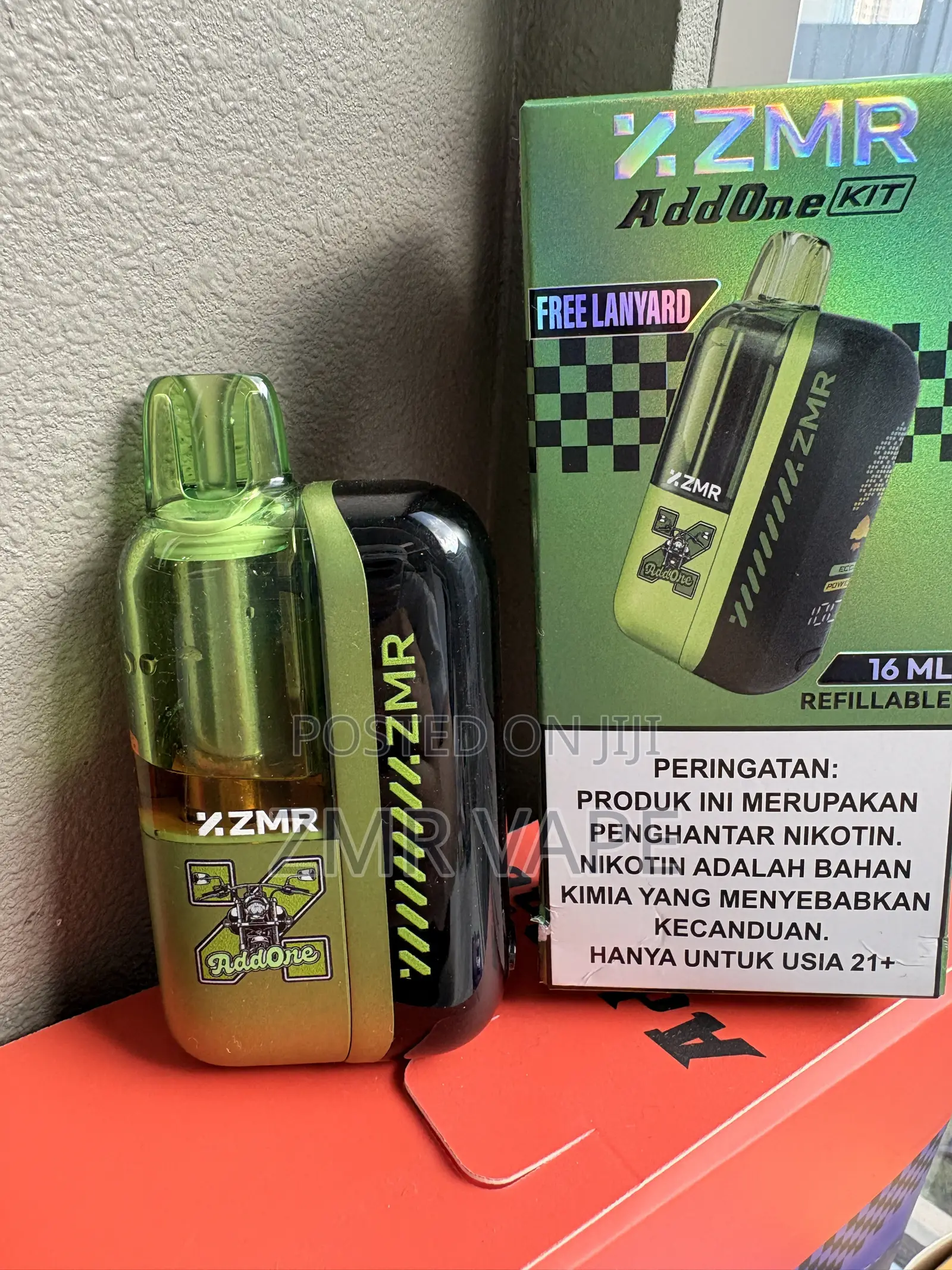 ZMR ADDONE Green Refillable Pod Device – 16ml Smart LED