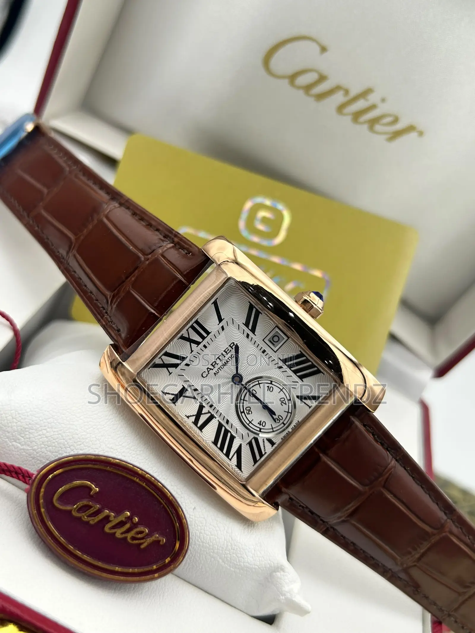 Cartier Wristwatch in Leather Straps Regular and Automatic