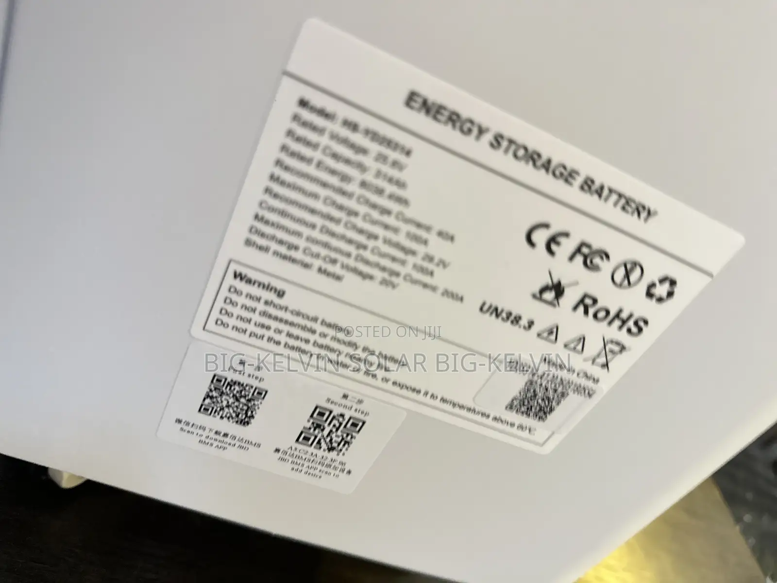 8960kwh Haisic Lithium Battery 24v