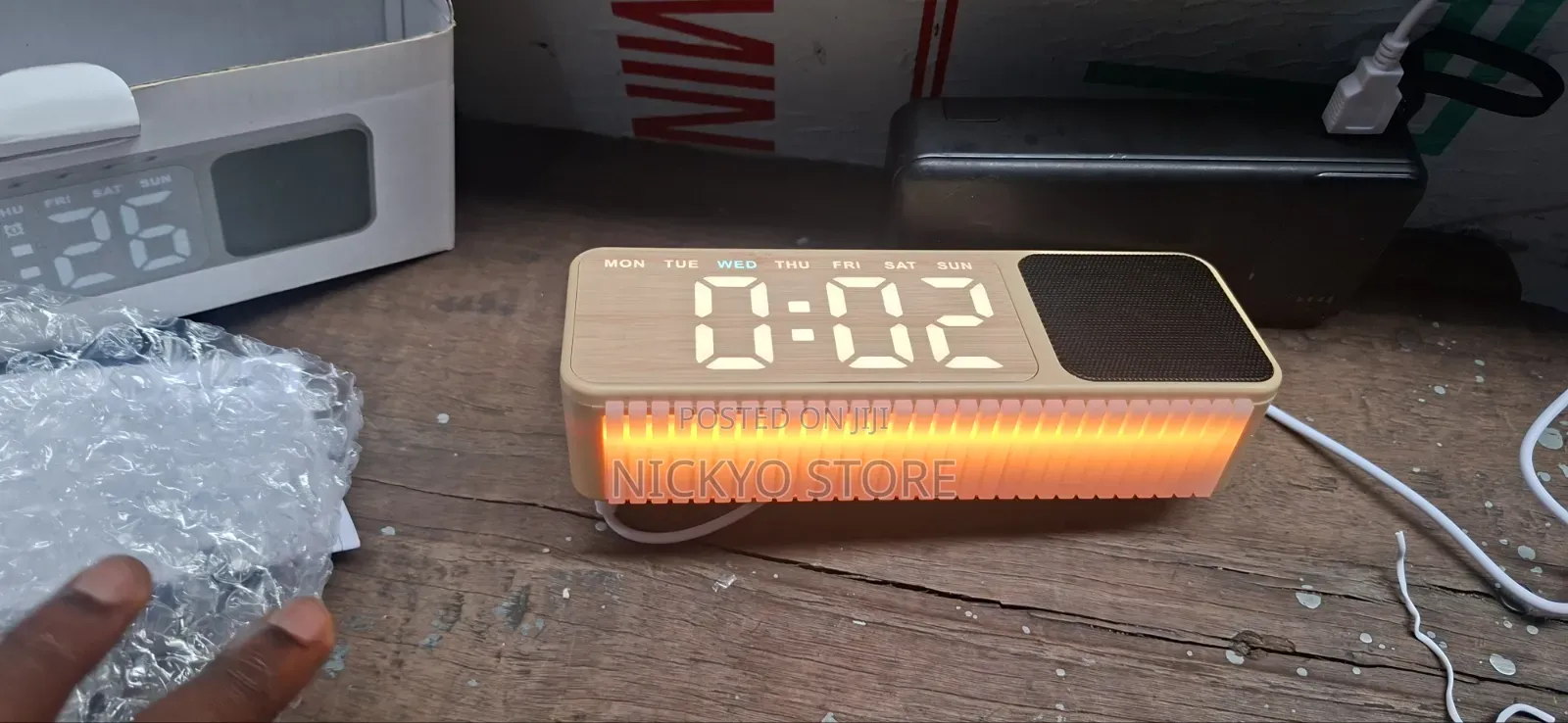 Digital Alarm Clock With Bluetooth Speaker