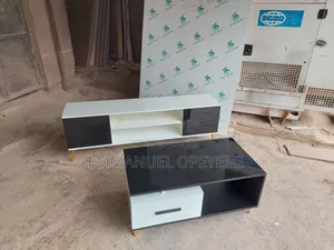 Luxury Modern 5ft TV Stand 3ft Center Table Combo