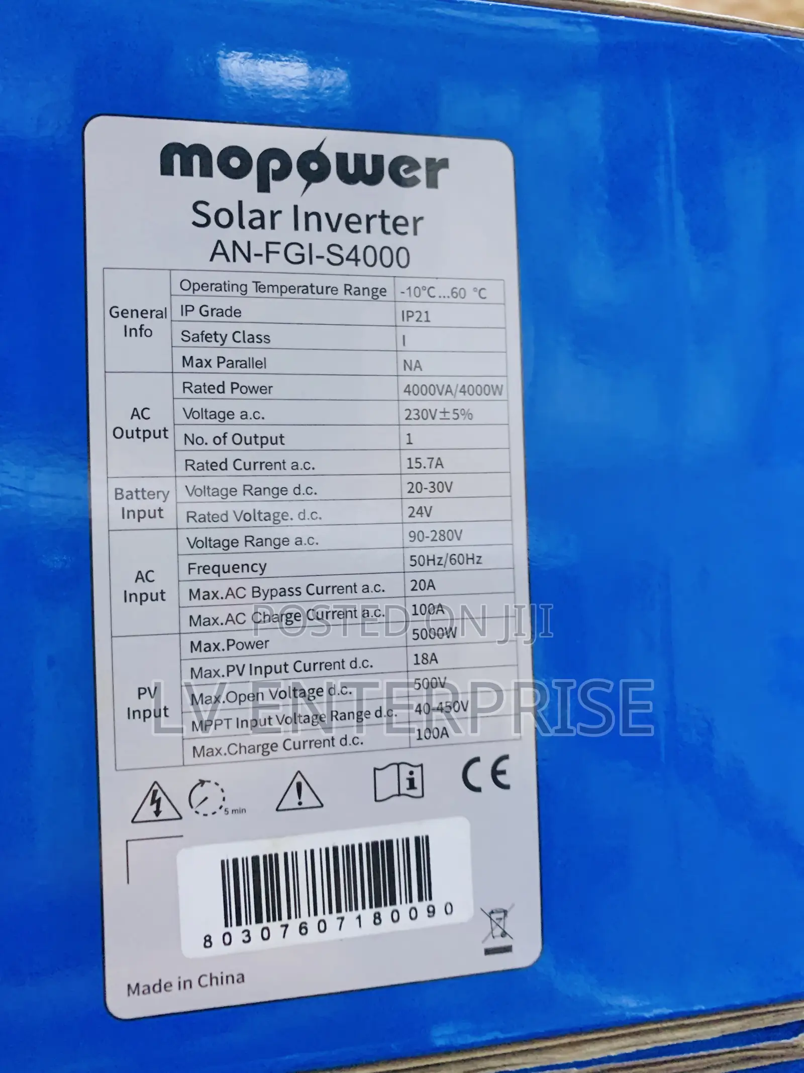 Mopower Inverter 4kva 24v