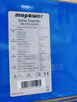 Mopower Inverter 4kva 24v