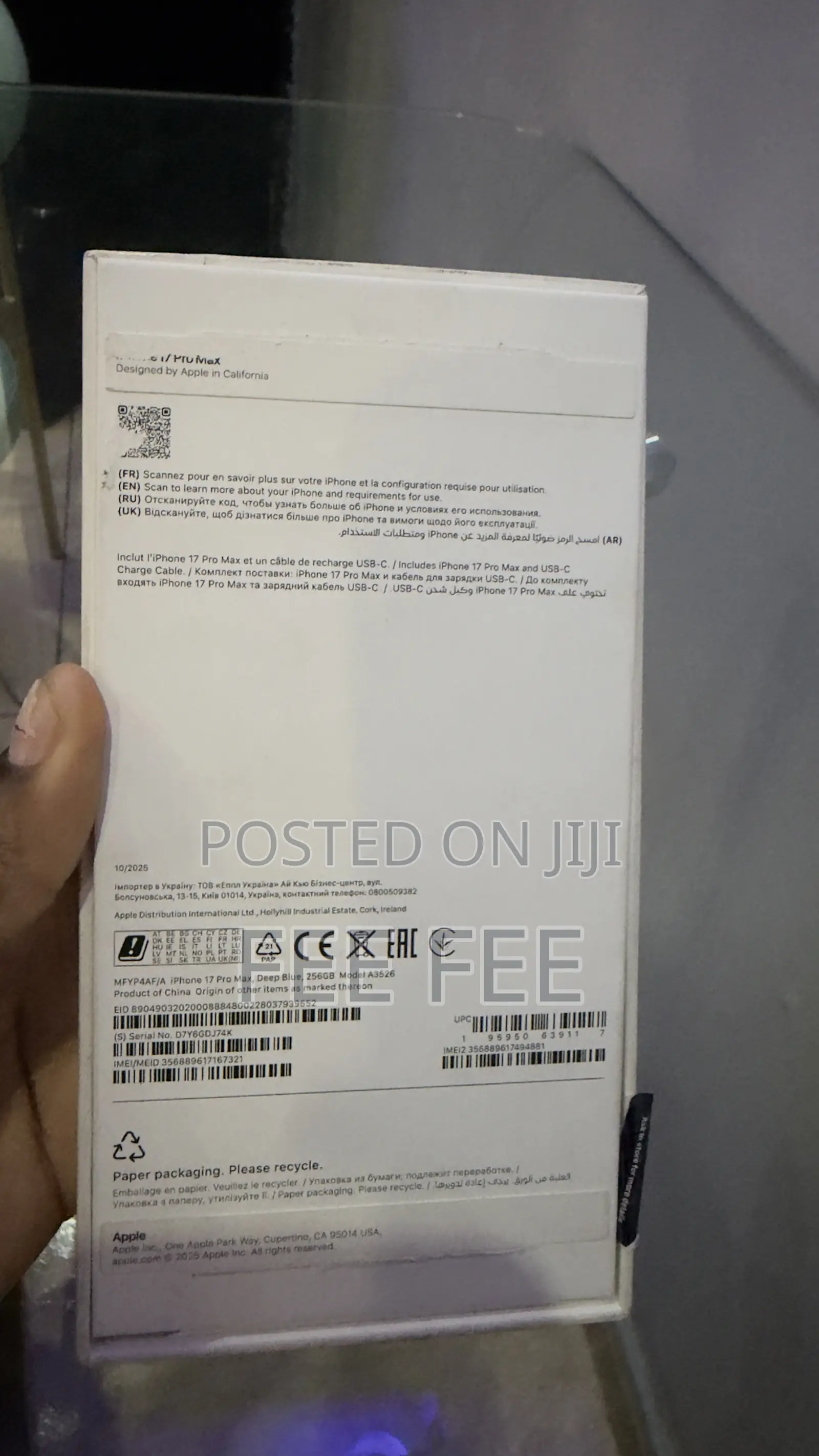 Apple iPhone 17 Pro Max 256 GB Blue