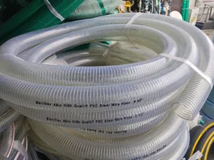 2-1⁄2" Transparent Steel Wire Suction Hose for Petrol, Oil, Water, Etc