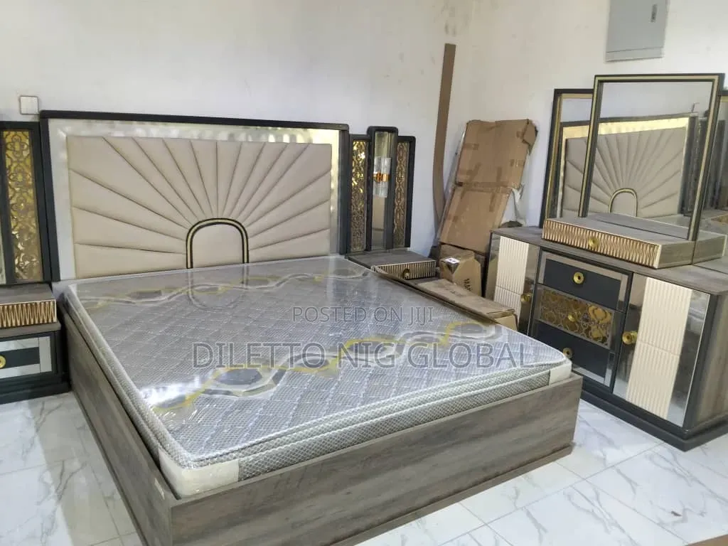 Foreign Bed Frame With Dressing Mirror
