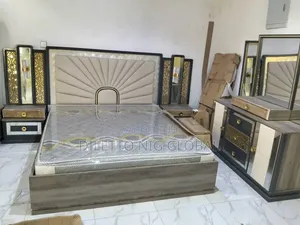 Foreign Bed Frame With Dressing Mirror