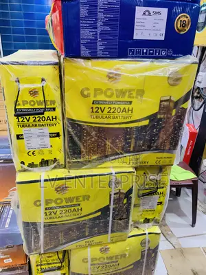 G Power Tall Tubular Battery 220 Ah