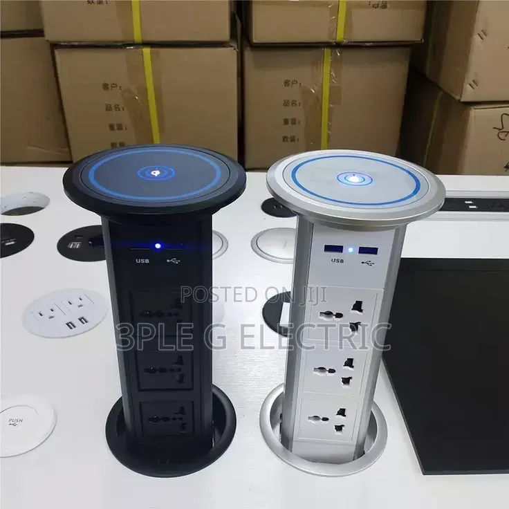 High Quality Pop Up Socket With USB Type C and Wireless Charger
